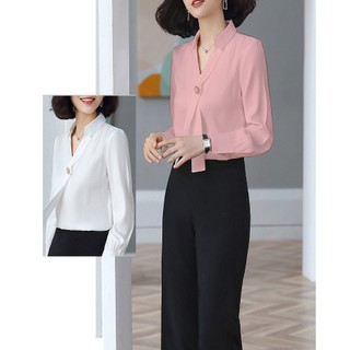 [hcm áo kiểu tay dài cổ phối cà vạc thời trang ❣️[giá gốc tận xưởng]