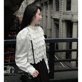 Sơ Mi Thô Phối Ren Tầng