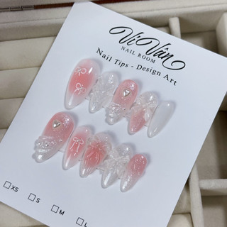 Nail box y2k phối nơ