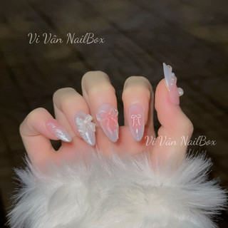 Nail box y2k phối nơ
