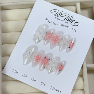 Nail box y2k ombre hồng