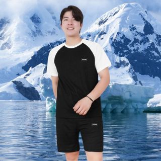 Bộ Đồ Nam GOZIN STORE Cổ Tròn Tay Ngắn, Bộ Thể Thao Nam Chất Liệu Poly Coolmax Thấm Hút Mồ Hôi -JA10