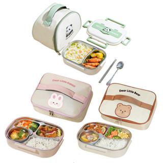 Hộp đựng cơm giữ nhiệt 2 3 4 5 ngăn, hộp mang cơm trưa đẹp văn phòng quay lò vi sóng chất liệu Inox 304 SUZUKO BAGS HC10