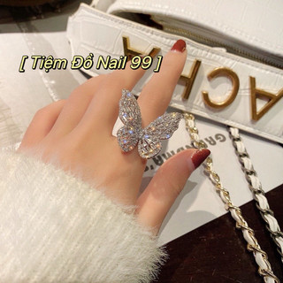 Nhẫn chụp ảnh nail siêu đẹp, nhẫn đá chụp ảnh nail