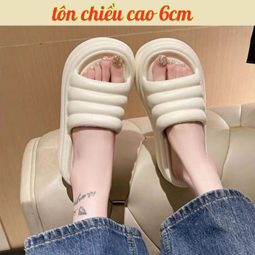 Dép nữ,Dép bánh mì nữ, đế cao 7cm,dép quai ngang nữ,dép nữ thời trang,dép đế xuồng,dép đế cao nữ,dép