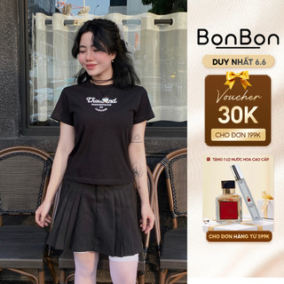 Áo thun BaBy Tee, áo phông nữ ngắn tay, cổ tròn, 100% cotton co giãn 2 chiều BonBon ABBC02