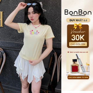 Áo thun BaBy Tee, áo phông nữ ngắn tay, cổ tròn, 100% cotton co giãn 2 chiều BonBon ABBC03