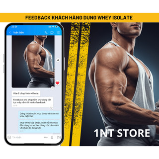 (COMBO 2 Túi + Tặng Bình Lắc) WHEY PROTEIN ISOLATE CHÍNH HÃNG - Sữa tăng cơ Whey (500g)
