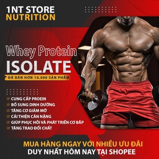 (COMBO 2 Túi + Tặng Bình Lắc) WHEY PROTEIN ISOLATE CHÍNH HÃNG - Sữa tăng cơ Whey (500g)