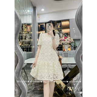 Váy ren cổ đá sm