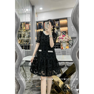 Váy ren cổ đá sm