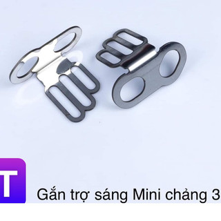 Bát gắn đèn trợ sáng Mini vào phuộc Inox 304