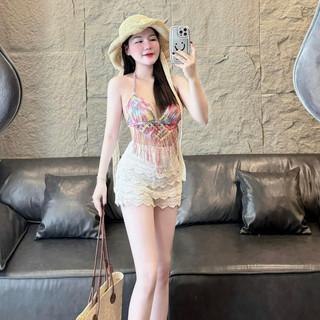 [Hỏa tốc HN] Bikini len móc sắc màu ( áo và quần)