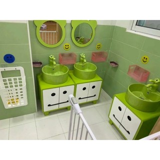Lavabo tủ dành cho trẻ em, bộ tủ chậu đơn