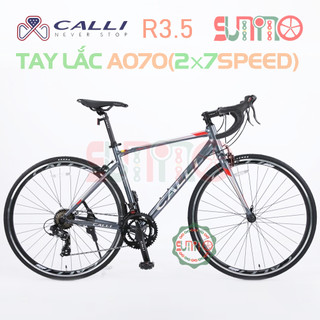 Xe đạp đua nhôm CALLI R3.5 tay lắc A070(2x7speed) 2024