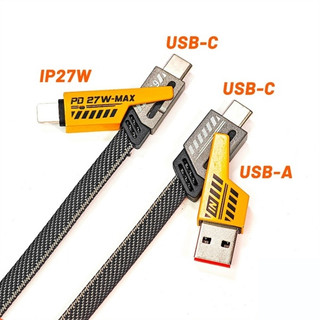Cáp Sạc Nhanh 4 Đầu 65W Cổng C-L, C-C, USB-C, USB-L Đa Năng 4 Trong 1 Hỗ Trợ Sạc Nhanh Tiện Lợi