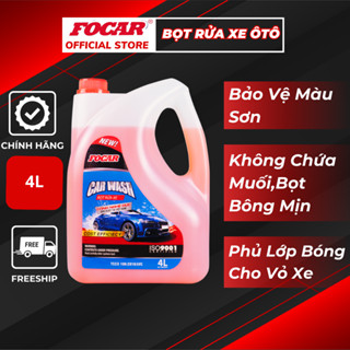 Bọt tuyết rửa xe FOCAR CAR WASH 4L - Nước rửa xe, dung dịch bọt tuyết 1:70