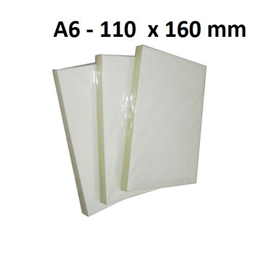 Giấy ép Plastic Khổ A6 (110x160mm) 45mic-55mic-80mic ( 100 tờ / tập )