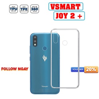 Ốp lưng vsmart joy 1 /joy 1 plus / joy 2 plus / joy 1+/ joy 2+ mềm dẻo,silicon trong suất