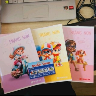 Lốc 5 quyển vở măng non hồng hà 96 trang giấy dày 100gsm 4 ôli/5 ôli 0336/0341