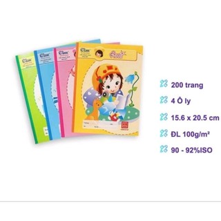 Lốc 5 quyển vở ami hồng hà 96 trang 4 ôli/ 5 ôli 0371/0372