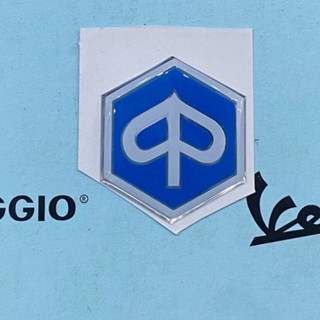 Lô gô Piaggio dán mặt trước xe Zip ( chính hãng )