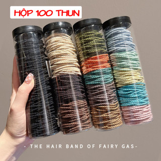 Set 100 thun cột tóc siêu xinh phong cách Hàn Quốc
