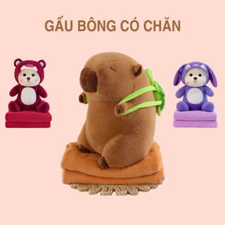 Bộ Chăn Gối Văn Phòng 2 trong 1 Hình Thú tròn