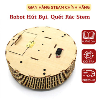 Robot Hút Bụi, Quét Rác Stem - Robotic Vacuum Cleaner - Đồ Chơi Diy Mô Hình Stem