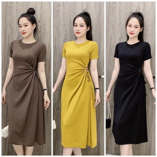 Váy body xoè khoét eo bên sang chảnh [V46]Kho Sỉ Bảo Ngọc