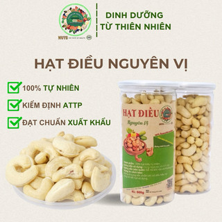 Hạt điều sữa nguyên hạt sấy nguyên vị thơm ngon hũ 500gr