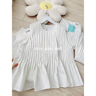 Set áo dập ly sát nách phối quần short