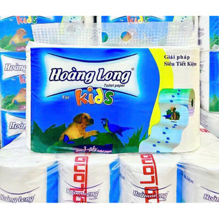 LỐC 6 CUỘN GIẤY VS HOÀNG LONG KIDS KHÔNG LÕI