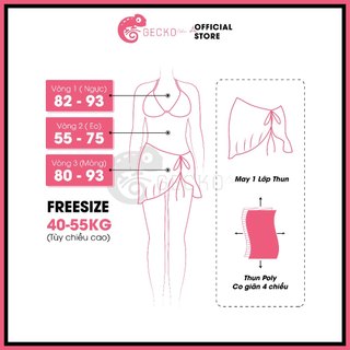 Combo 3 Món GECKO Váy Đuôi Cá Mix Bikini 4CB20 (Ảnh Thật, 3 Món)