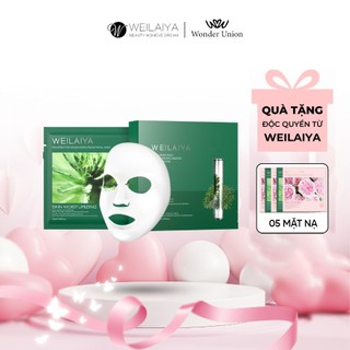 Mặt nạ giấy tái sinh cỏ vạn năm Weilaiya dưỡng da, dưỡng ẩm khóa nước, tăng độ đàn hồi cho da hộp 10 cái