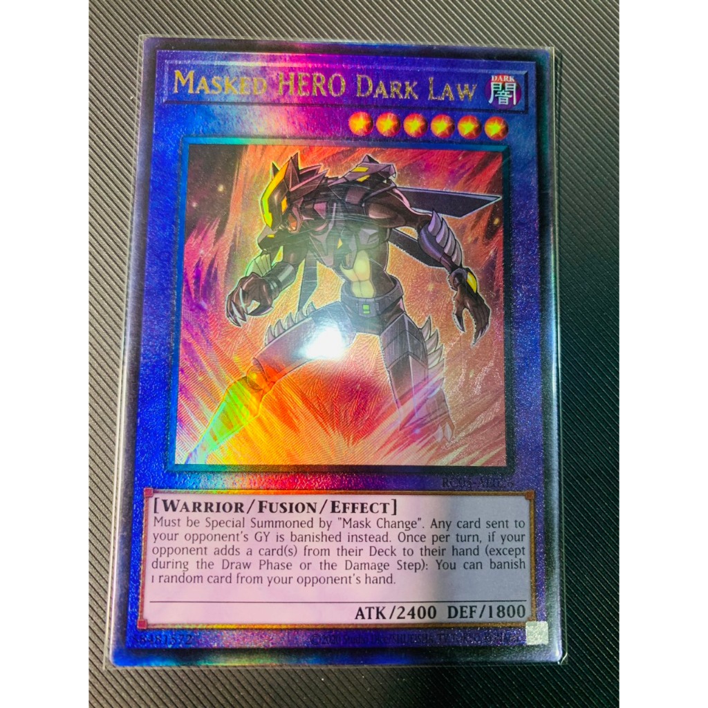 Thẻ bài Yugioh: Masked HERO Dark Law - RC04-AE026 - Ultimate Rare