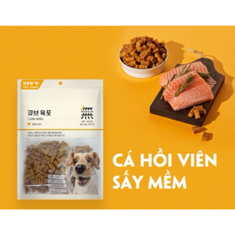 Viên Thịt Bò, Gà & Cá Hồi Bowwow Hàn Quốc cho chó