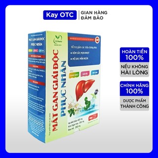 Bổ gan Mát Gan Giải Độc Phục Nhân hỗ trợ giải độc gan, giúp làm mát gan, thải độc gan, tăng cường chức năng gan 20ống