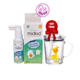 Xịt chống sâu răng midkid 30ml giúp bé ngừa sâu răng, răng chắc khỏe, chống viêm lợi, tái tạo men răng,