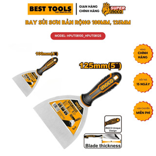 Bay sủi sơn bản rộng ingco hput08100 100mm và hput08125 125mm làm từ thép không gỉ, chống sét mài mòn