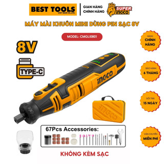 Máy mài khuôn mini dùng pin sạc 8v ingco cmgli0801