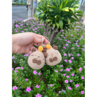 [ Hàng sẵn] Móc khoá CABYBARA len handmade siêu cute