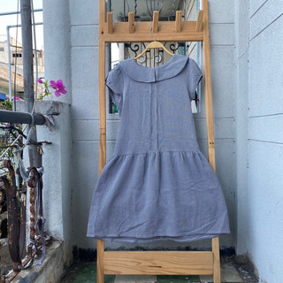 2hand đầm sọc caro kiểu eo 80 đến 96cm dài 90cm mã 214