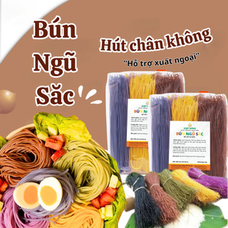 Bún Gạo Lứt Ngũ Sắc Giảm Cân Hữu Cơ Thơm Ngon 100% Rau Củ Dành Cho Người Ăn Kiêng Tập Gym Yoga Mẹ Bầu Túi 1kg