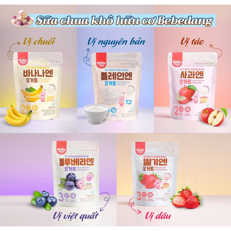 Sữa chua khô Bebedang Hàn Quốc