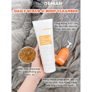 Combo body senademar+sữa tắm tẩy da chết senademar cấp ẩm dưỡng trắng da