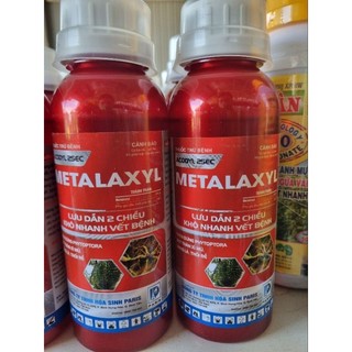 Metalaxyl- chặn ngay phytopthora,nấm cuống,nấm thối trái,nứt thân xì mủ,sương mai,thối rễ...