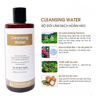 Nước tẩy trang Kyunglab Cleansing Water 300ml giúp làm sạch da khỏi bụi bẩn và cấp ẩm hạn dùng 2027