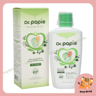 Nước tắm thảo dược Drpapie chai to 500ml, chai bes 230ml dành cho bé từ sơ sinh Shopbeho