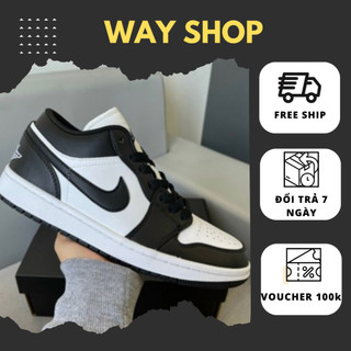 Giày_Jordan Panda Cổ Thấp Nam Nữ,Giày Thể Thao_Jordan Nam Nữ Nỉ Trơn Dễ Phối Đồ Full Box Bill